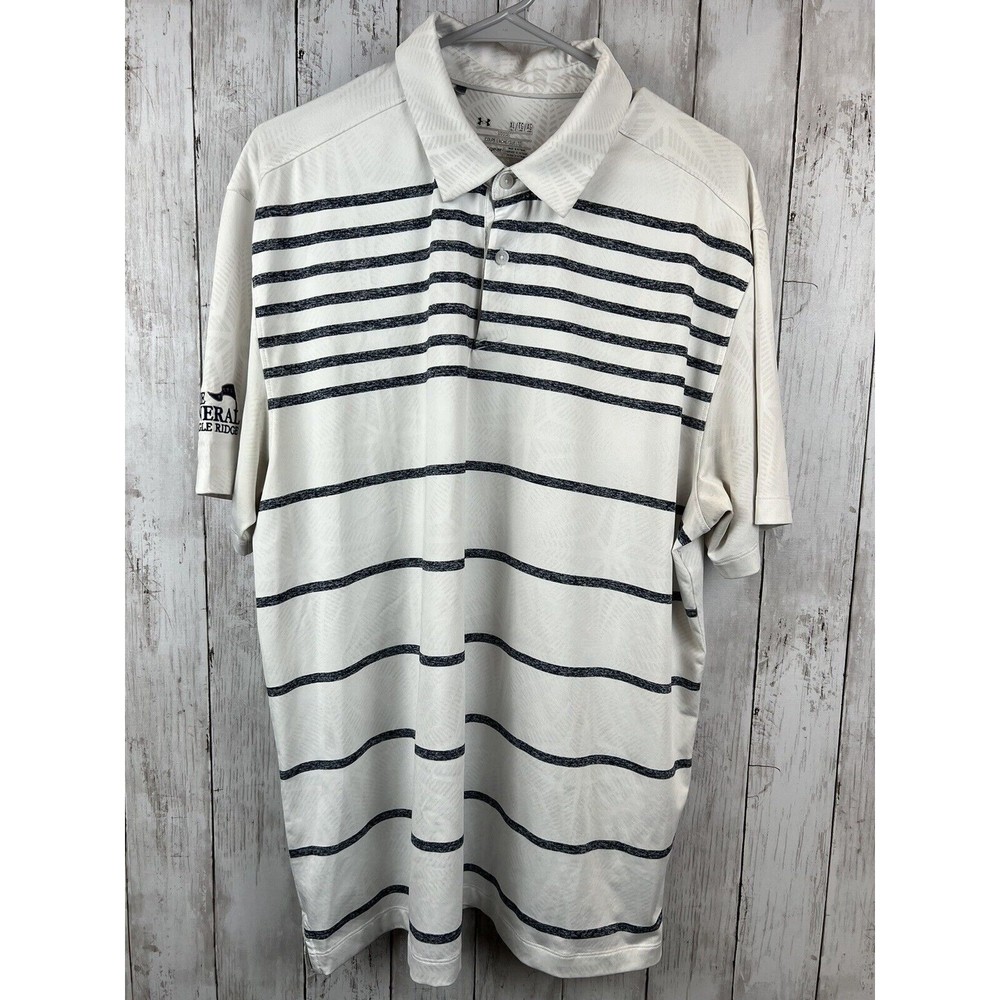 Under Armour Heat Gear Loose Men's XL Polo Shirt White